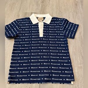 Gucci Kids Logo Cotton Polo Shirt SZ 4T